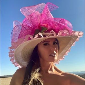 Kentucky derby hat pink
